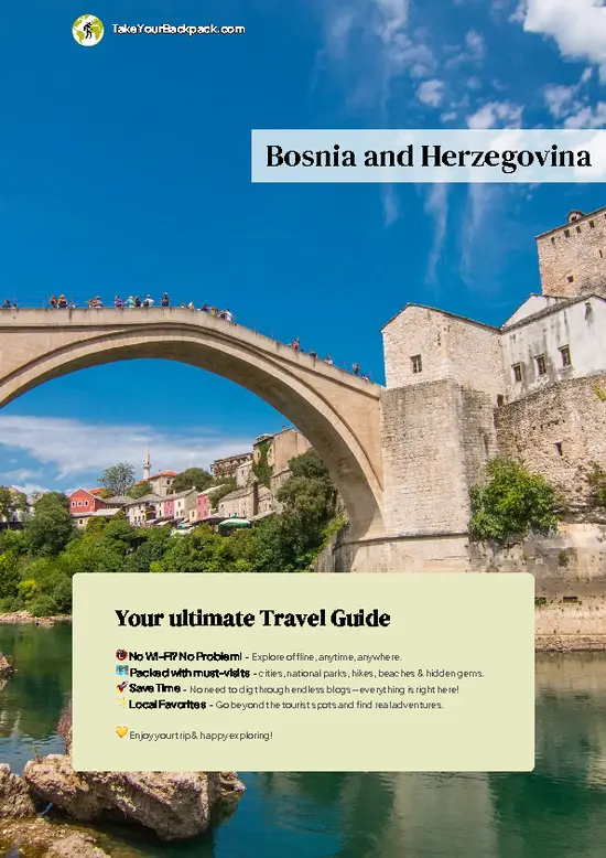 example page 0 from our offline Travel Guide for Bosnia and Herzegovina